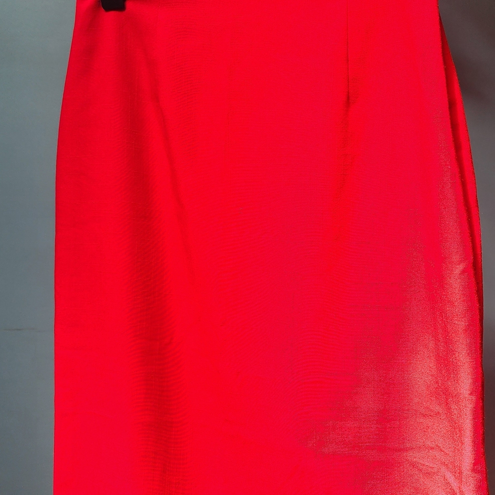 Sag Harbor Vibrant Red Pencil Skirt